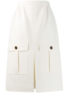 Chloé юбка-карандаш с карманами карго