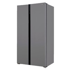 Холодильник SHIVAKI SBS-504DNFX, двухкамерный, нержавеющая сталь