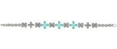 Серебряные браслеты Браслеты Марказит BR692-amazonit-mr