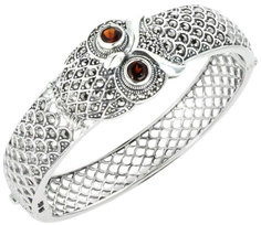 Серебряные браслеты Браслеты Марказит BG416-granat-mr