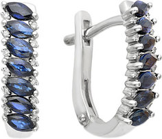 Серебряные серьги Серьги Алькор 02-0271/0GTS-00