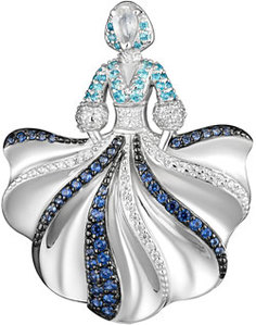 Серебряные броши Алькор