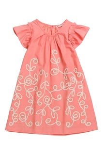 Свободное розовое платье Bonpoint