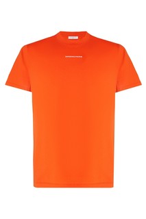 Ярко-оранжевая футболка с надписью Sandro