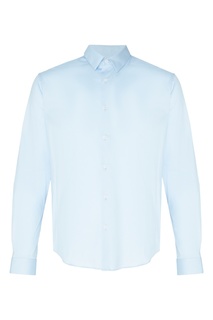 Голубая рубашка из хлопковой ткани Sandro