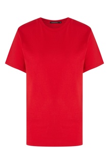 Однотонная красная футболка Blank.Moscow