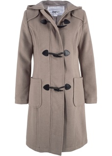 Шерстяное пальто с капюшоном Bonprix
