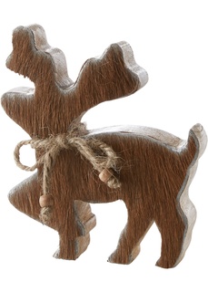 Декоративные аксессуары Лось деревянный с коровьим мехом Bonprix