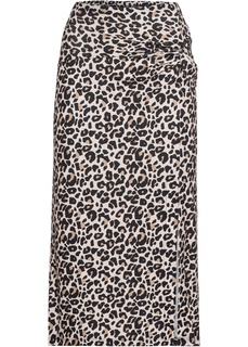 Длинные юбки Юбка с разрезом и леопардовым принтом Bonprix