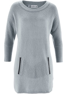 Пуловеры с круглым вырезом Структурный пуловер дизайна Maite Kelly с рукавом 3/4 Bonprix