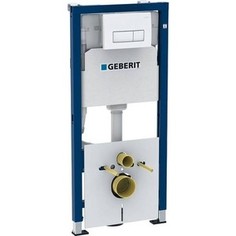 Инсталляция для унитаза Geberit Duofix SET 4 в 1 с клавишей Delta51, альпийский белый (458.128.11.1)