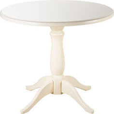 Стол обеденный Мебелик Мауро слоновая кость 90x90