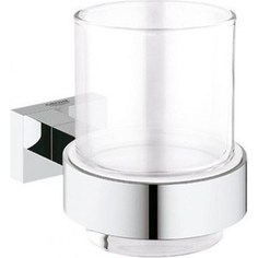 Стакан для ванной Grohe Essentials Cube с держателем (40755001)