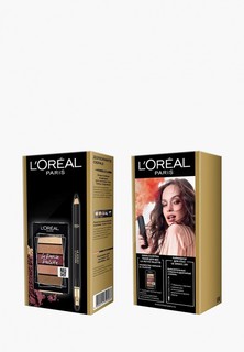 Набор для макияжа глаз LOreal Paris L'Oreal Мини-палетка теней для век "La Petite Palette" и карандаш для глаз "Color Riche" Le Smoky, оттенок 201, Итальянский эспрессо в подарок