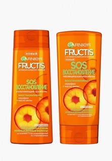 Набор для ухода за волосами Garnier Fructis "Фруктис, SOS Восстановление":Шампунь,250 мл+Бальзам,200 мл ,для секущихся и очень поврежденных волос