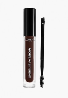 Тинт для бровей LOreal Paris LOreal Unbelieva Brow, водостойкий, Оттенок 109, Темно-коричневый