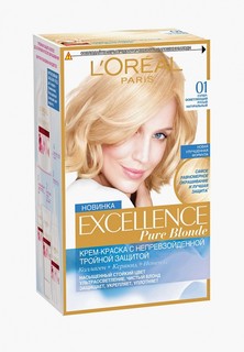 Краска для волос LOreal Paris LOreal "Excellence", оттенок 01, Суперосветляющий русый натуральный