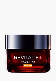 Крем для лица LOreal Paris LOreal "Ревиталифт Лазер", дневной,против морщин, восстанавливающий, SPF 20, 50 мл