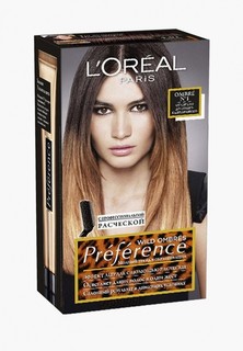 Краска для волос LOreal Paris LOreal "Preference Wild Ombres", оттенок 1, от светло до темно-каштанового