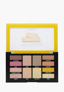 Палетка для глаз Maybelline New York LEMONADE CRAZE, кремовая формула, аромат цитрусов, 12 оттенков, 12 г