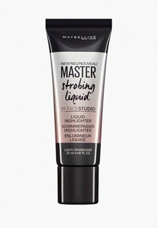 Хайлайтер Maybelline New York жидкий кремовый, "Master Strobing" для сияния кожи,оттенок 100,Розово-жемчужный,25 мл