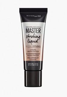 Хайлайтер Maybelline New York жидкий кремовый, "Master Strobing"для сияния кожи,оттенок 200,золотисто-бежевый,25 мл