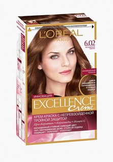 Краска для волос LOreal Paris LOreal "Excellence", оттенок 6.02, Легендарный каштан