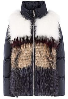 Комбинированная куртка из меха енота Virtuale Fur Collection
