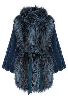 Шуба из аукционного меха норки KOPENHAGEN FUR и меха лисы Emfasi Pelle