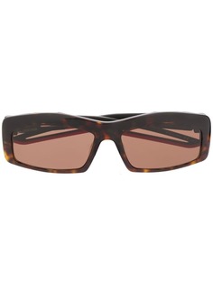 Balenciaga солнцезащитные очки Hybrid в прямоугольной оправе