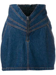 Attico джинсовая юбка с завышенной талией