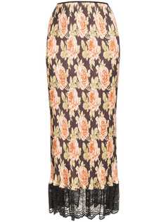 Paco Rabanne юбка миди с принтом
