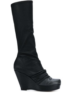 Rick Owens ботильоны-носки на танкетке