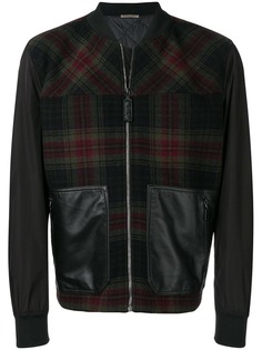 Bottega Veneta куртка-бомбер в клетку