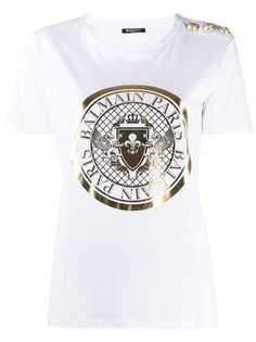 Balmain футболка с принтом