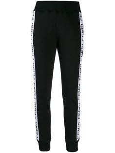 Fendi спортивные брюки Roma/Amor с логотипом на лампасах