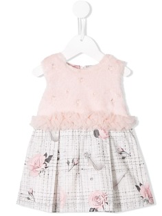 Lapin House платье с искусственным мехом