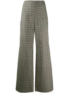 Batsheva брюки палаццо с цветочным принтом