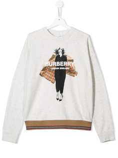 Burberry Kids толстовка с логотипом