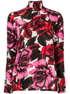 Prada топ с цветочным принтом