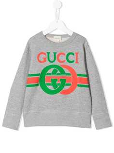Gucci Kids толстовка с логотипом