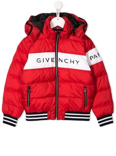 Givenchy Kids куртка-пуховик с логотипом