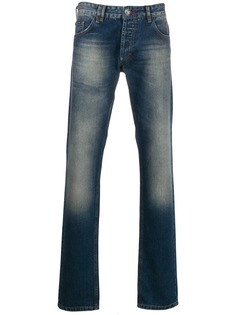Philipp Plein классические джинсы из вареного денима