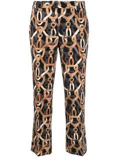 Luisa Cerano укороченные брюки с принтом