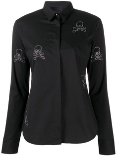 Philipp Plein рубашка с декором Skull