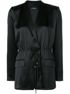 Cushnie атласный блейзер с кулиской