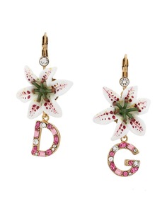 Dolce & Gabbana серьги с подвеской и логотипом