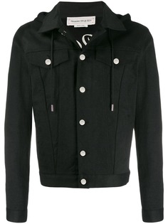 Alexander McQueen джинсовая куртка с капюшоном