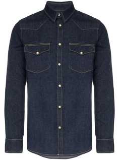 Alexander McQueen джинсовая рубашка с вышивкой