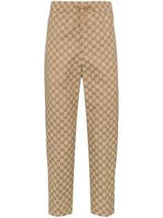 Gucci спортивные брюки с узором GG Supreme